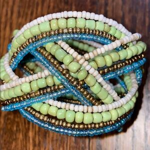 Beaded cuff bracelet. Beautiful!!